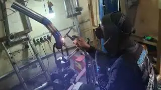 Stainless Steel Pipe Welding Sounds in a Real Workshop