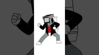 Color the cartoon Speakerman from Skibidi Toilet #skibiditoilet  #colors #development #magic #paint