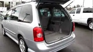 2002 Mazda MPV LX, Sunlight Silver - Stock# M1207161 - Interior, rear