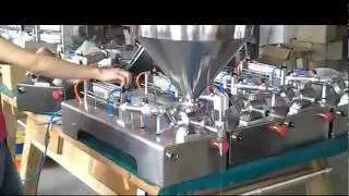 Semi-automatic Horizontal Pneumatic Filling Machine Self-Suction Filler System