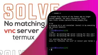No matching vnc server for this user kali Linux error fixed || working || tutorial