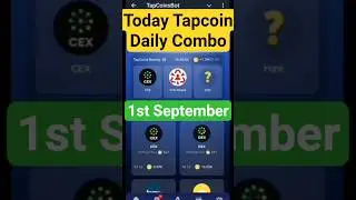 TapCoin Daily Bounty 01-02 September | Tapcoin Daily Bounty || Today Tapcoin Daily Combo || AGP