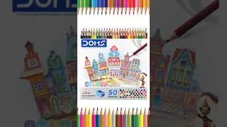 🌈 DOMS Colour Pencils &ndash; 50 Shades of Creativity ✏️✨