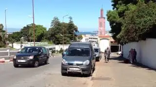 The minaret of the mosque of the Grand Socco in Tangier