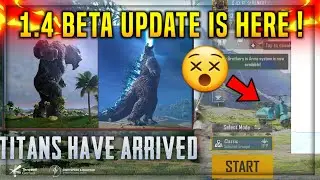 PUBG MOBILE 1.4 BETA UPDATE IS HERE 😵 | HOW TO DOWNLOAD & PLAY GODZILLA MODE 🧐 VEHICLE SHOWCASE !