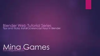 Blender Tips N Tricks: How to install Screencast keys to capture keystrokes |ANIMATION|TIPS|TRICKS|