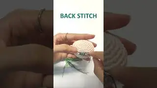 Sleepy Anya in pajamas jumpsuit - How to embroider eyelashes and eyelid of right eye
