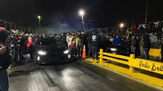Hateful 8 morden car shootout  at yellow belly drag strip