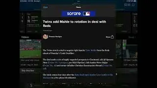 Tyler Mahle traded to Twins!￼