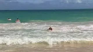Bellows Beach Body Boarding.