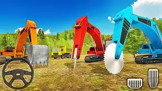 Heavy Excavator Rock Mining 3D - Stone Cutting Machines 2025 - Android Gameplay
