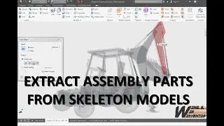 Extracting assembly parts from Skeleton in Inventor