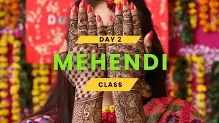 🌿 Mehendi class day-2 💗 introduction to basic mehendi elements #art #hennatattoodesign 