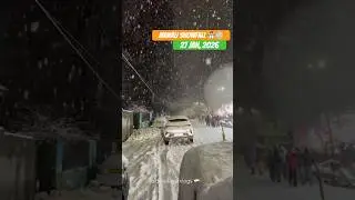 Manali Snowfall Update #snow #youtubeshorts #snowfall #trending #winter #himachal #manali #travel