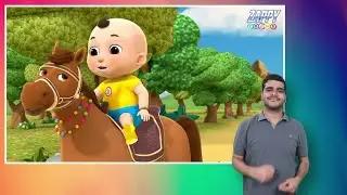 लकड़ी की काठी | Lakdi Ki Kathi - Sign Language For Kids | Zappy Toons ISL