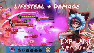 GAMEPLAY RUBY DAMAGE❗RUBY HERO META 2024 - MONSTEX GAMEPLAY #MOBILELEGEDS