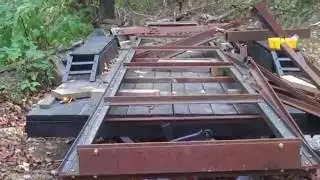 DIY 20' bolt together bandsaw mill track part 1
