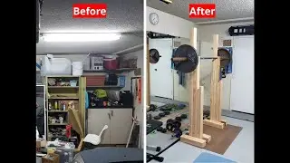 Messy Garage to Home Gym Transformation (Timelapse)