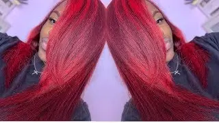 HOW TO DYE YOUR HAIR RED USING L'OREAL HICOLOR MAGENTA + RED | NO BLEACH !!