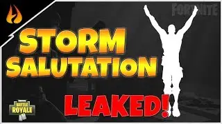 NEW STORM SALUTATION EMOTE ON FORTNITE! | FORTNITE BATTLE ROYALE #FireNation #FORTNITE
