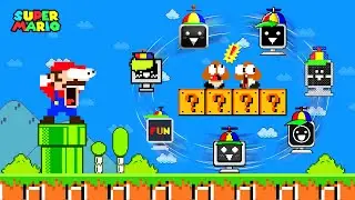 Super Mario Bros. but Mario Escapes All 999 Item MR SUN | Game Animation