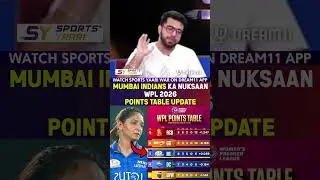 MUMBAI INDIANS KA NUKSAAN WPL 2026 POINTS TABLE UPDATE #wpl2026 #mumbaiindians #harmanpreetkaur