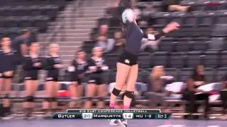 2013 Big East Conference Volleyball Tournament - Butler vs. Marquette Highlights