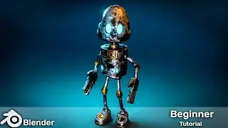 Robot Modeling || In Blender || Low Poly timelapse || CGNIC