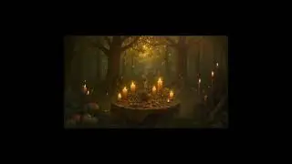 1 Hour Enchanted Altar Ambience - Soft Forest Sounds, Birds & Candlelight - Dreamveil Ambience