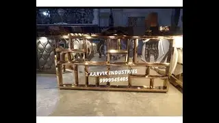 #CateringCounter #Aarvik Industries Latest Stainless Steel LED Golden Counter Design by Aarvik