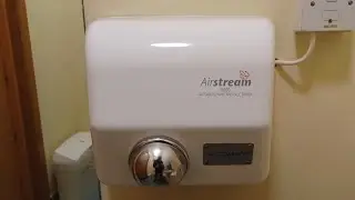 Airstream 9000 hand dryer, New Forest Center 🚹♿, Lyndhurst, New Forest, Hampshire (Retake 4)