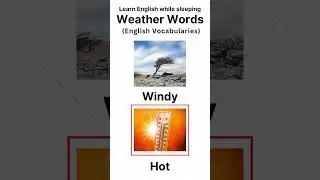 Weather Words in English | Learn Weather Vocabulary with Pictures for Kids ☀️🌧️🌈