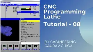 CNC Programming Lathe - Tutorial 8 - Grooving