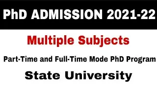 PhD Admission 2021-22 | PhD CET-2021 | PhD Admission Notification 2021-22 | PhD Admission | PhD
