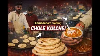 Best Chole Kulche in Ahmedabad! 🔥 Indian Street Food | Desi Indian Food