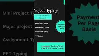 If you want this service project typing service please comment me for more information
