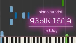 PIANO TUTORIAL | ЯЗЫК ТЕЛА - 4n Way | (на пианино)