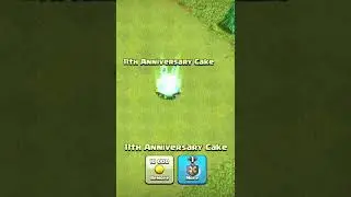 11th Anniversary Cake 🥳🎂 - Clash Of Clans