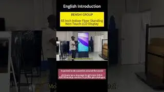 #lcddisplay  65 Inch Vertical Digital Signage Display Kiosk Media Player Floor Standing Advertising