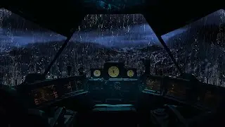 🔴 Soothing Night Rain on the boat deck - The sound of ocean rain helps relax and sleep