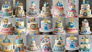 Cinderella Theme Birthday Cake Designs 2024/Girl Birthday Cake Ideas/Trendy Birthday Cake for Girls