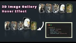 ASMR Programming - 3D Image Gallery with Hover Effect - No Talking