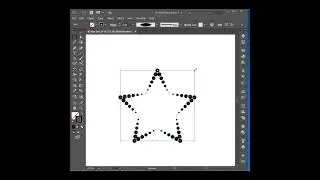 สร้างรูปดาว สไตล์จุด | How to Create Star with Dot in Adobe Illustrator #Shorts