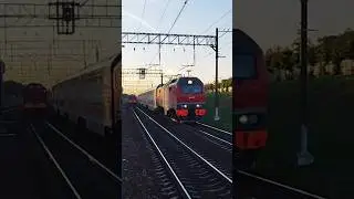 Самарский электровоз ЭП2К-480 в Москве! #shorts