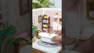 Rolife Miniature House  Pop Bubble Bathroom for my toys