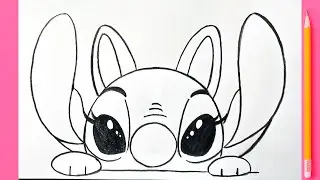How to Draw Angel from Lilo & Stitch Step by Step ✏️💖 | Easy Pencil Drawing 2026 🐾🎨