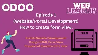 How to create form view in Website Portal | Odoo Web Development