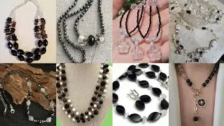 Why Black Beads with Clear Quartz Feel So Powerful (Amazing 🤩 Necklace Designs)