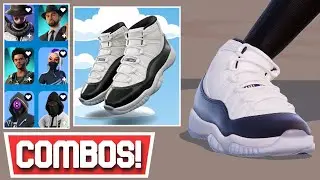 *NEW* BEST AIR JORDAN 11 RETRO 'CONCORD' KICKS COMBOS! | Fortnite