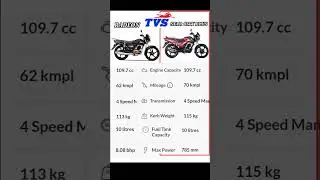 TVS (RADEON VS STAR CITY PLUS ) || features and bike details || 2025